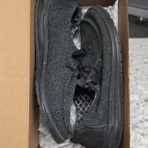 Hey Dude Charcoal Textured Flats